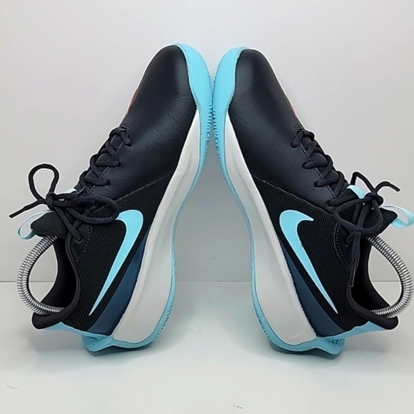 Nike | Team Hustle Quick 'Smoke Grey Magic Ember' sporty sneakers | WMS 7.5 - Picture 11 of 12